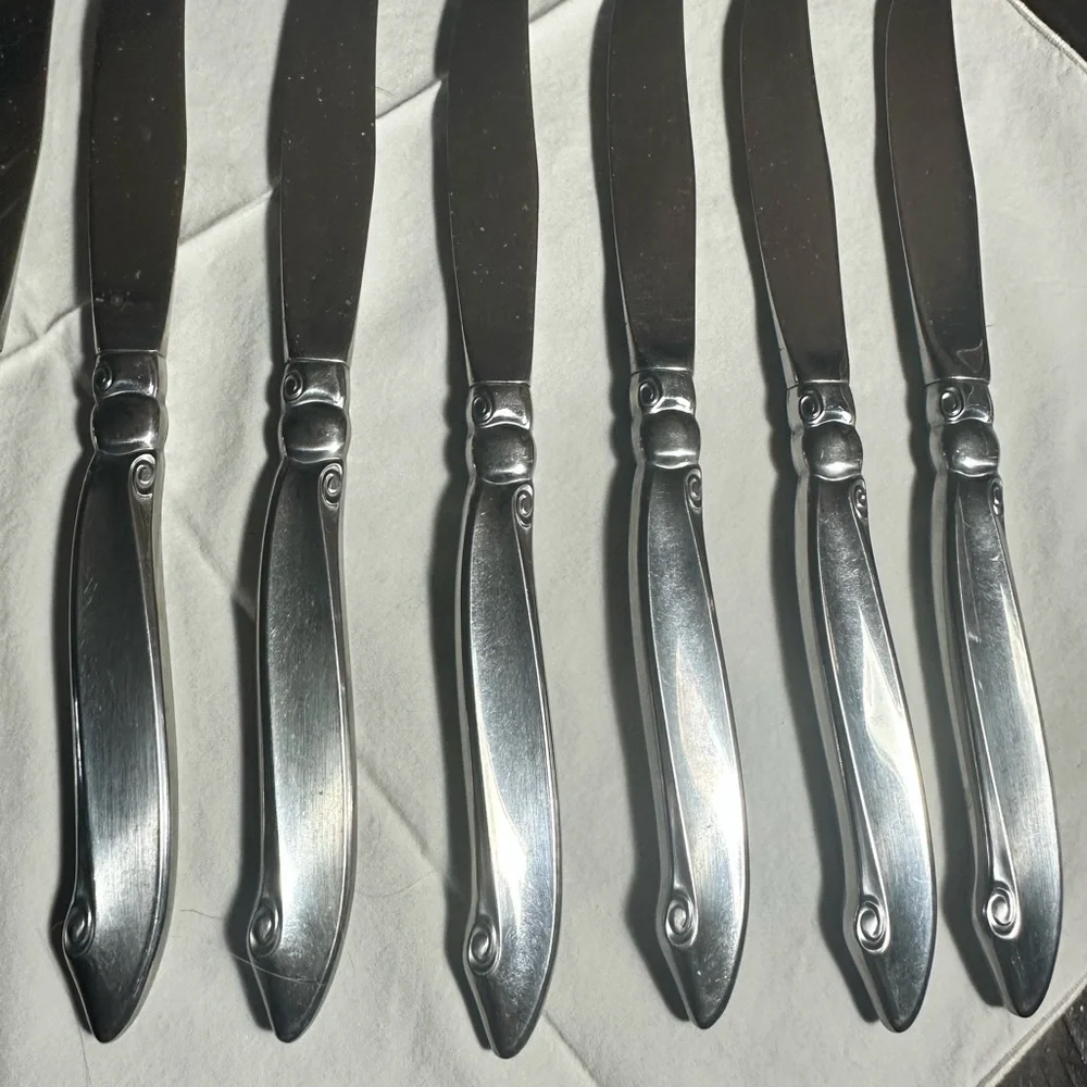 ONEIDA ONEIDACRAFT PREMIER WM A ROGERS SHORELINE STAINLESS FLATWARE 10 Knives